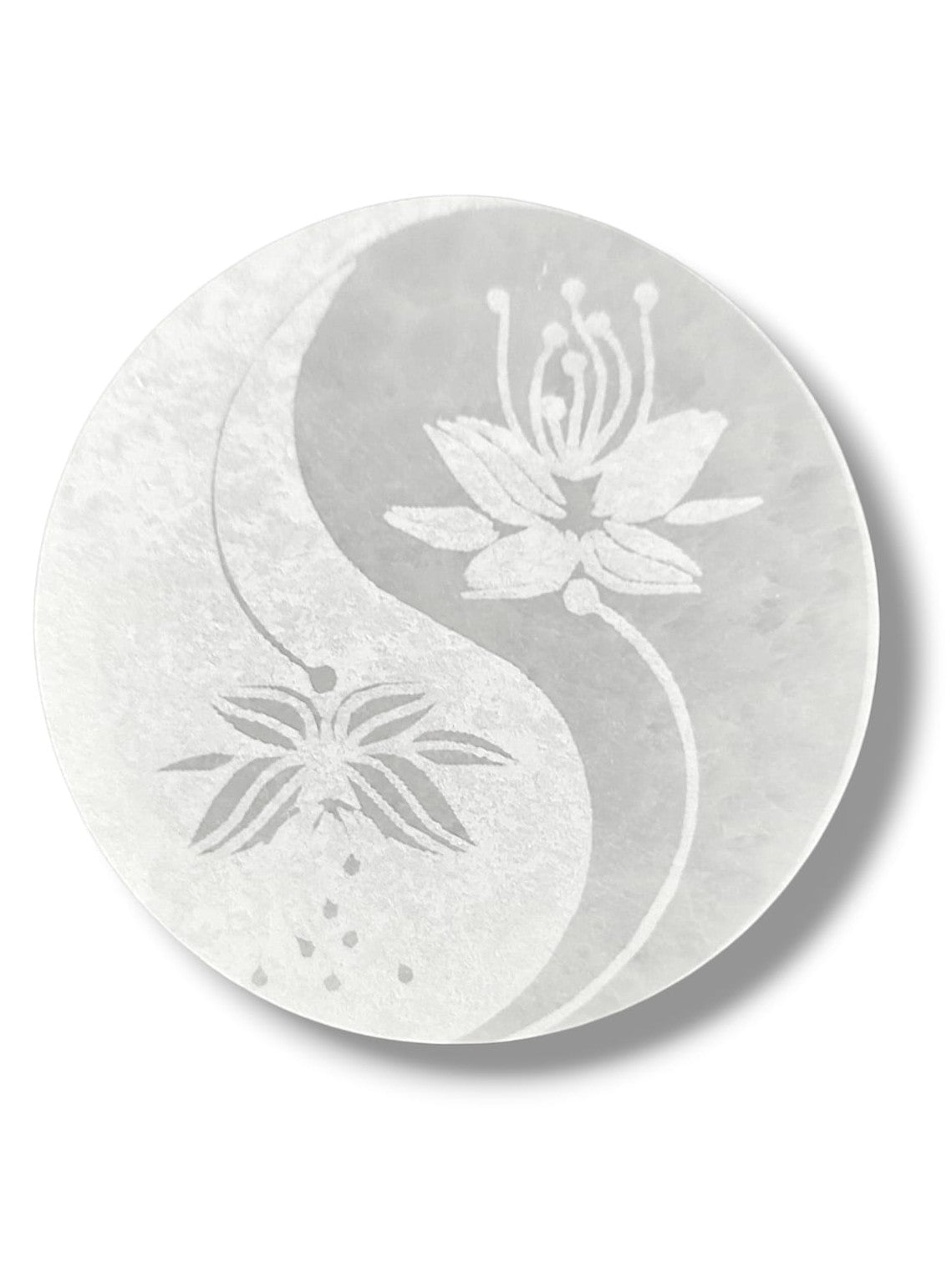 Placa selenita Yin Yang calidad extra